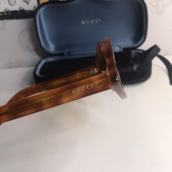 New Authentic Gucci Havana Stylish Brown Sunglasses GG0496S 002 - Picture 3 of 14